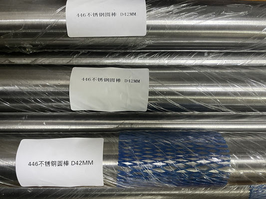 Barres rondes en acier inoxydable AISI 446 Matériau DIN 1.4749 X18CrN28