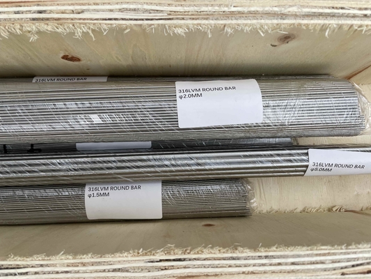 Acier inoxydable 316LVM Barres de fils ASTM F138 ISO 5832-1